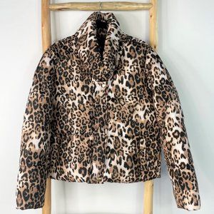 Ci Sono Los Angeles Cheetah Puffer Coat